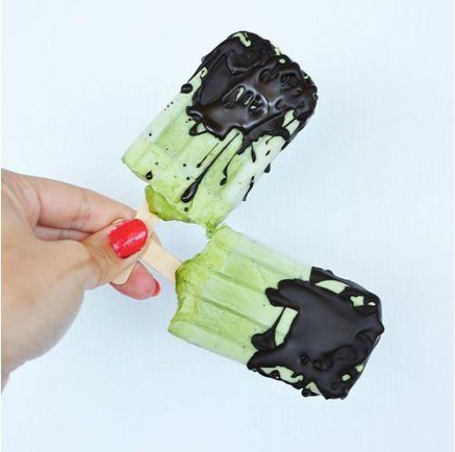 Healthy Popsicle with Matcha Chocolate Recipe