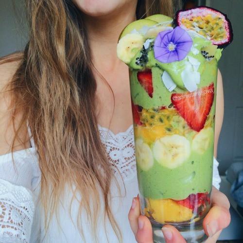 Matcha Green Tea Fruity Parfait Recipe