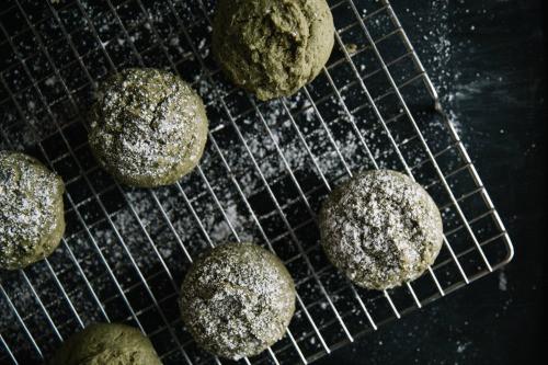 Matcha Green Tea Cake Cookies