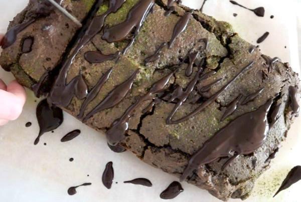 Chocolate Matcha Green Tea Vegan Cake