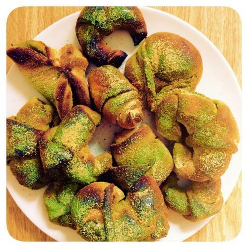 Matcha Green Tea Vegan Croissants