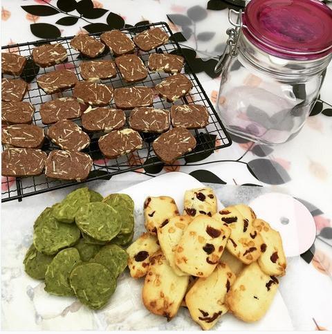 Almond Matcha Tea Cookies