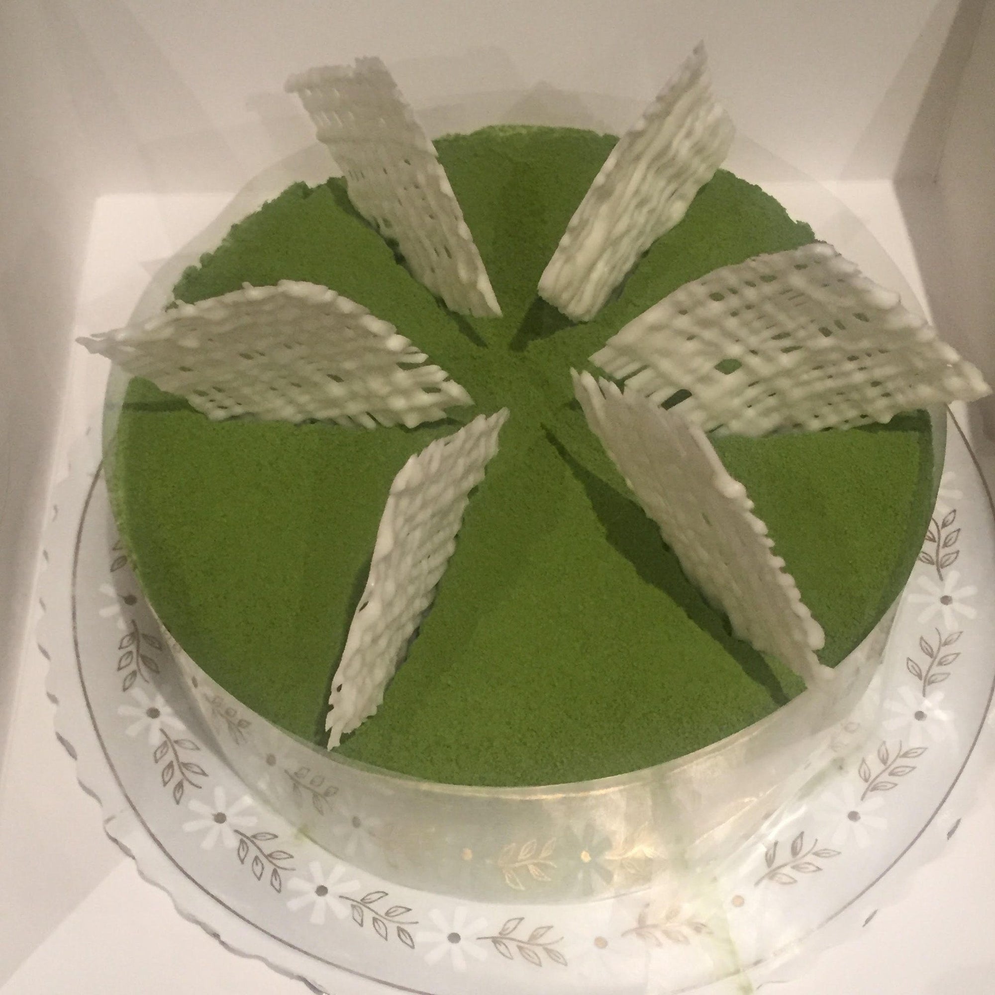 Matcha Adzuki Green Tea Mousse Cake