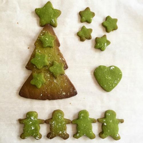 Matcha Green Tea Shortbread Cookies