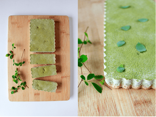 Red Bean Matcha Ice Cream Hazelnut Tart